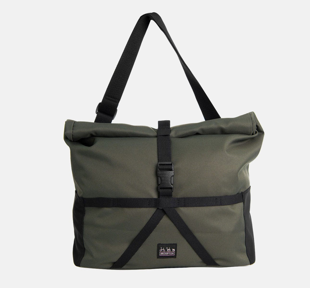 Brompton Borough Roll Top Medium Shoulder Messenger in Olive (4557758267443)