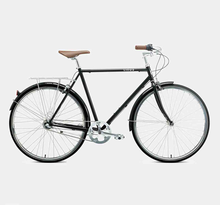 Linus Roadster Sport 3-Speed City Bike in Black (4703636095027)