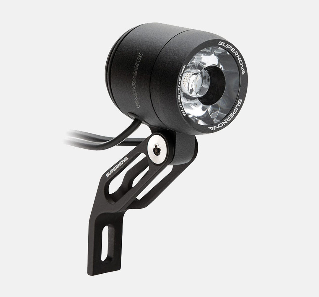 Supernova V521S 5-21V E-bike Front Light with Fork Multimount in Black (4697018499123)